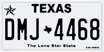 TX license plate DMJ4468