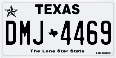 TX license plate DMJ4469