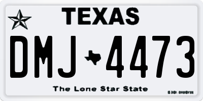 TX license plate DMJ4473