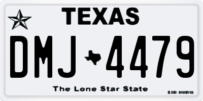 TX license plate DMJ4479
