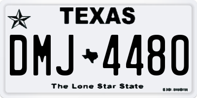 TX license plate DMJ4480