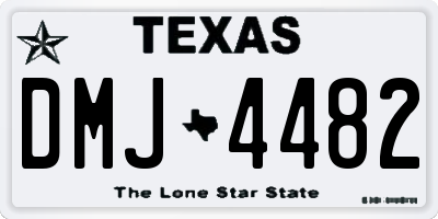 TX license plate DMJ4482