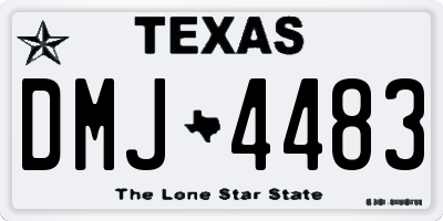 TX license plate DMJ4483