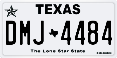 TX license plate DMJ4484