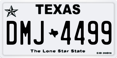 TX license plate DMJ4499