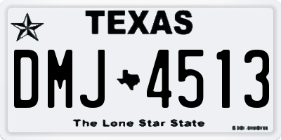 TX license plate DMJ4513