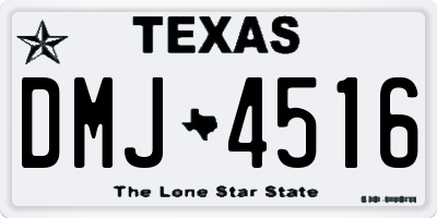 TX license plate DMJ4516