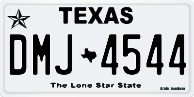 TX license plate DMJ4544