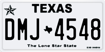 TX license plate DMJ4548