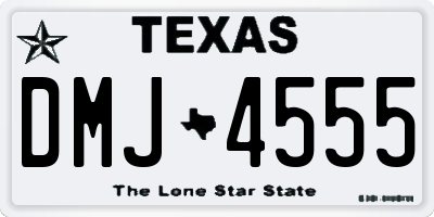 TX license plate DMJ4555