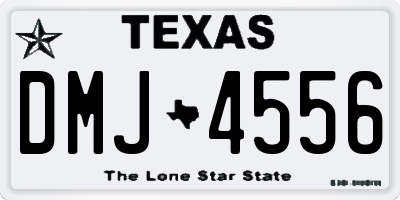 TX license plate DMJ4556