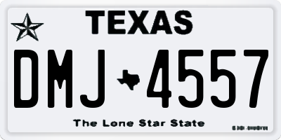TX license plate DMJ4557