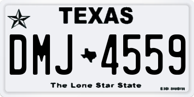 TX license plate DMJ4559