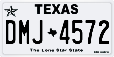 TX license plate DMJ4572