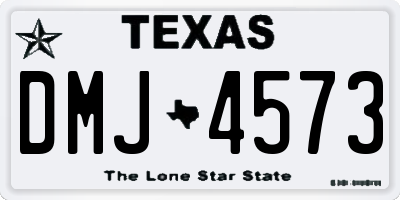 TX license plate DMJ4573