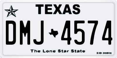TX license plate DMJ4574