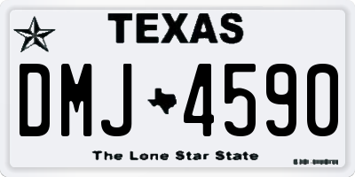 TX license plate DMJ4590