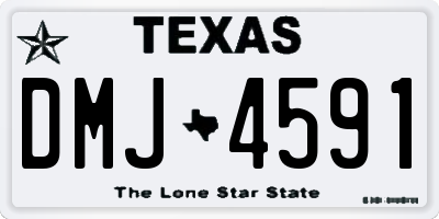 TX license plate DMJ4591