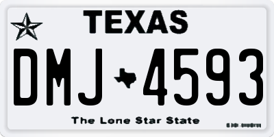 TX license plate DMJ4593