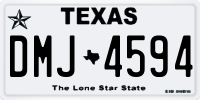TX license plate DMJ4594
