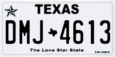 TX license plate DMJ4613