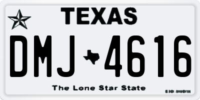 TX license plate DMJ4616