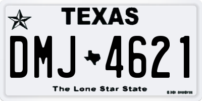 TX license plate DMJ4621