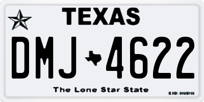 TX license plate DMJ4622