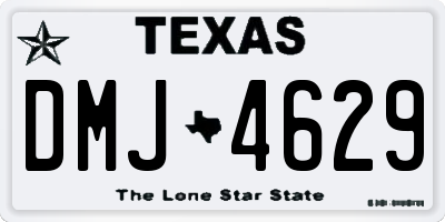 TX license plate DMJ4629