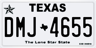TX license plate DMJ4655