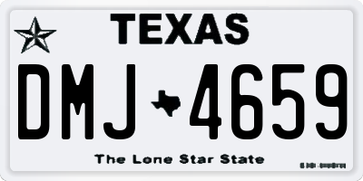 TX license plate DMJ4659