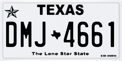 TX license plate DMJ4661