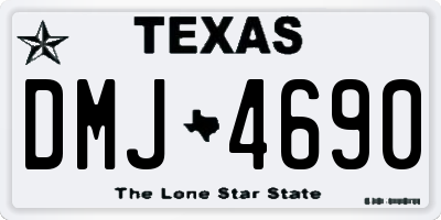 TX license plate DMJ4690