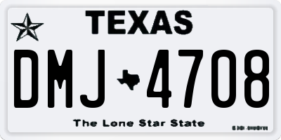TX license plate DMJ4708