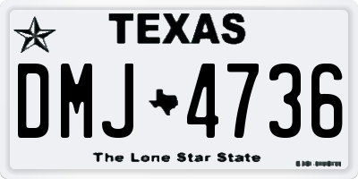 TX license plate DMJ4736