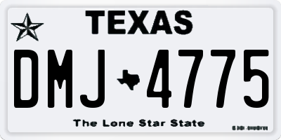 TX license plate DMJ4775