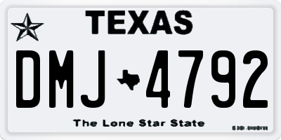 TX license plate DMJ4792