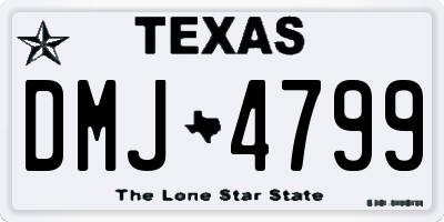 TX license plate DMJ4799