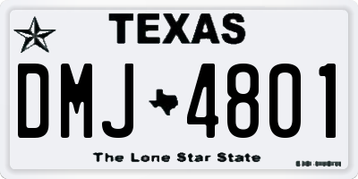 TX license plate DMJ4801