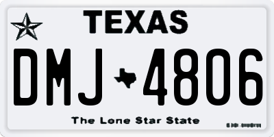 TX license plate DMJ4806