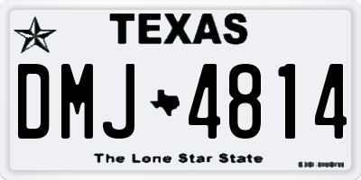 TX license plate DMJ4814