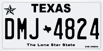 TX license plate DMJ4824