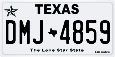 TX license plate DMJ4859