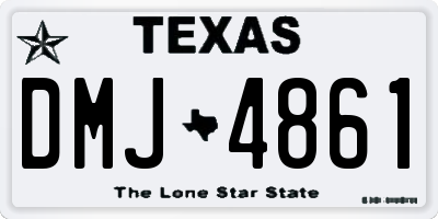 TX license plate DMJ4861