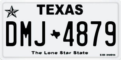 TX license plate DMJ4879