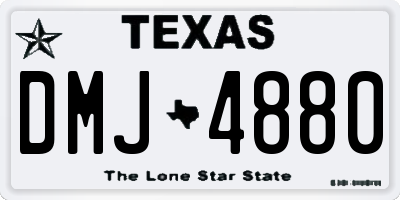 TX license plate DMJ4880