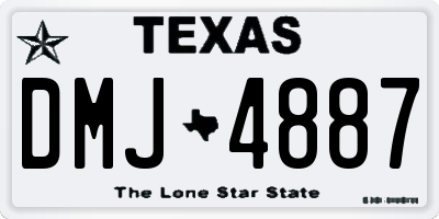 TX license plate DMJ4887