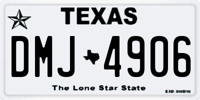 TX license plate DMJ4906