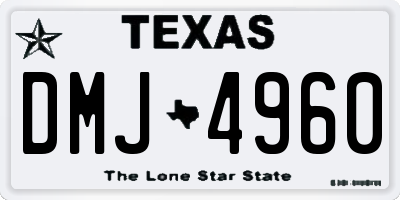 TX license plate DMJ4960