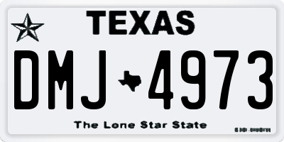 TX license plate DMJ4973